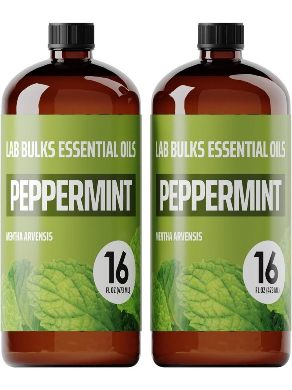 Refreshing Peppermint Essential Oil - 16 oz, Set of 2, Aromatherapy & Wellness